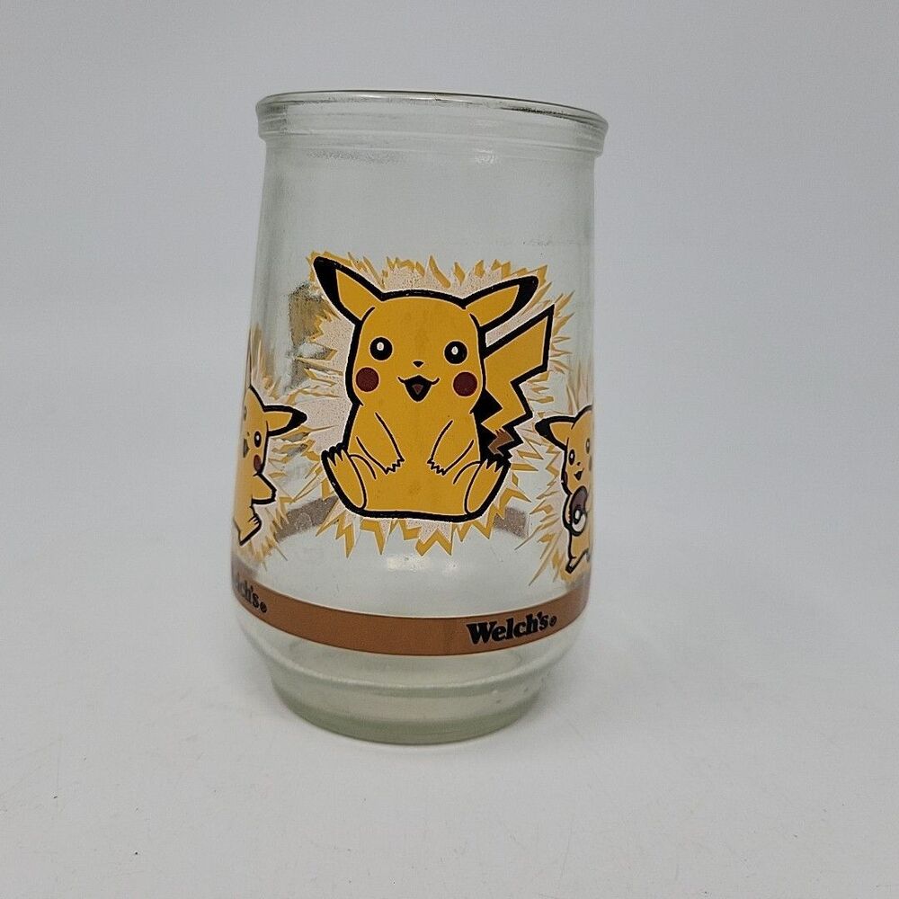1999 Nintendo Welch's Jelly Glass Pokémon Pikachu #25